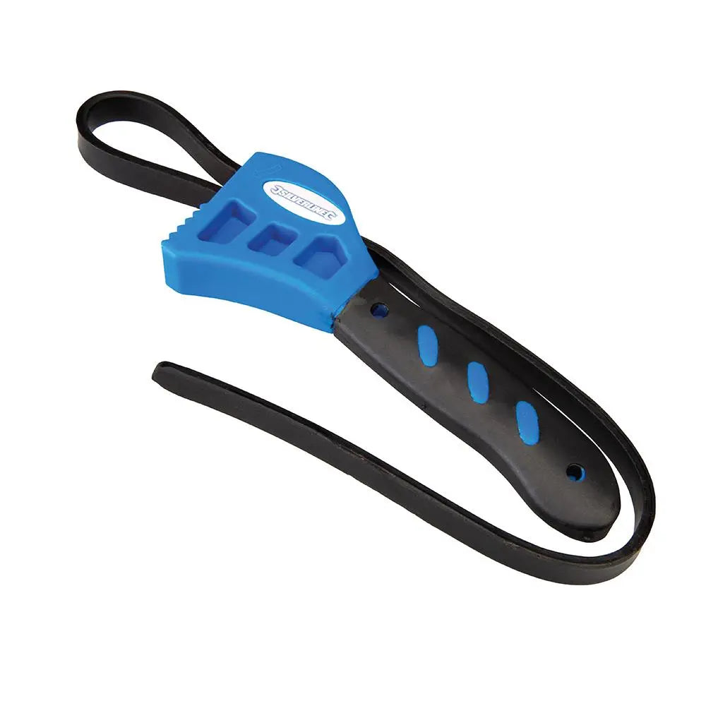Silverline 2 Piece Rubber Strap Wrenches 500 + 600mm Multi-Purpose Garage