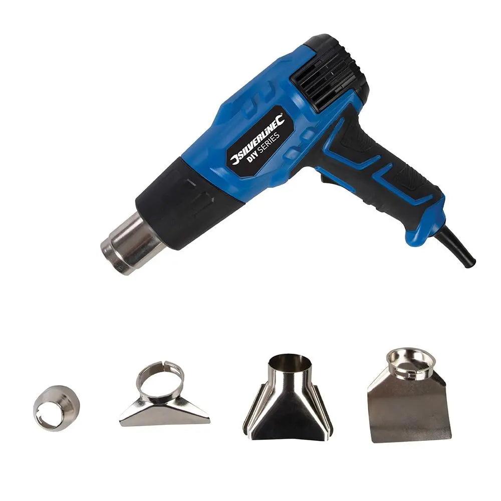 Silverline 2000W Heat Gun 550ºC 127655  White Rose Tools