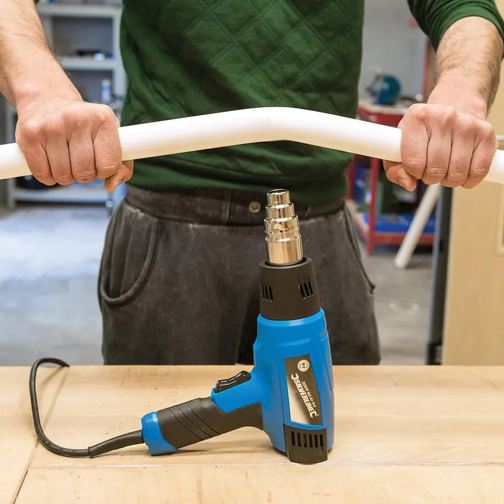 Silverline 2000W Heat Gun 550ºC 127655  White Rose Tools