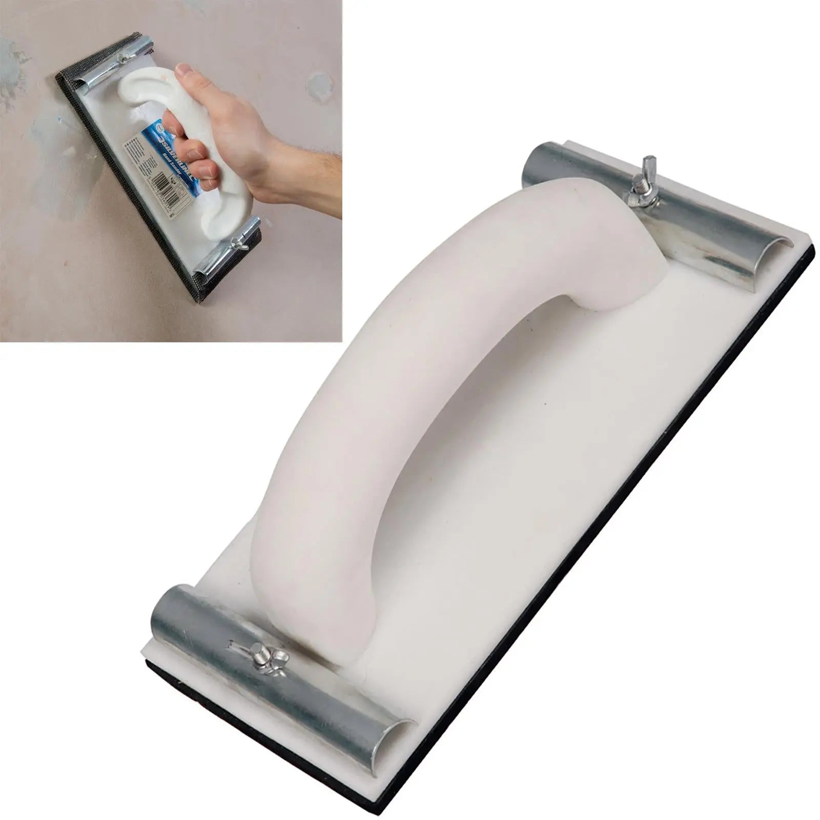 Silverline 230 x 105mm Hand Sander Plasterboard Joint Wall Ceiling Abrasive Block