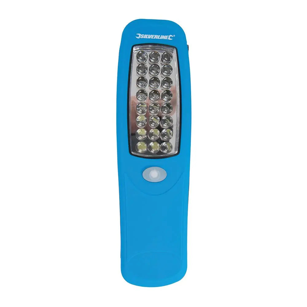 Silverline 24 LED Magnetic Torch Hanging Camping Flash Light Car Garage