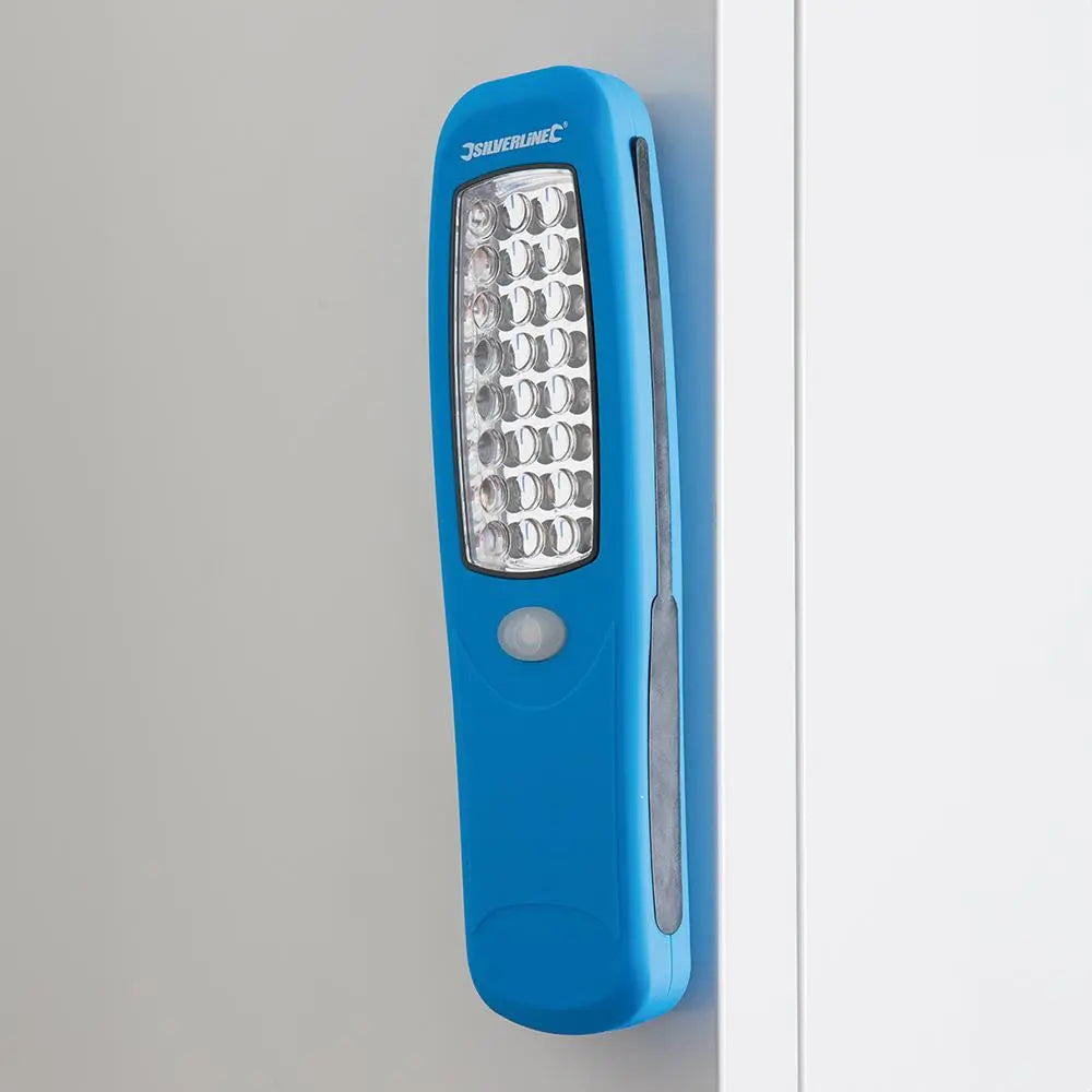 Silverline 24 LED Magnetic Torch Hanging Camping Flash Light Car Garage