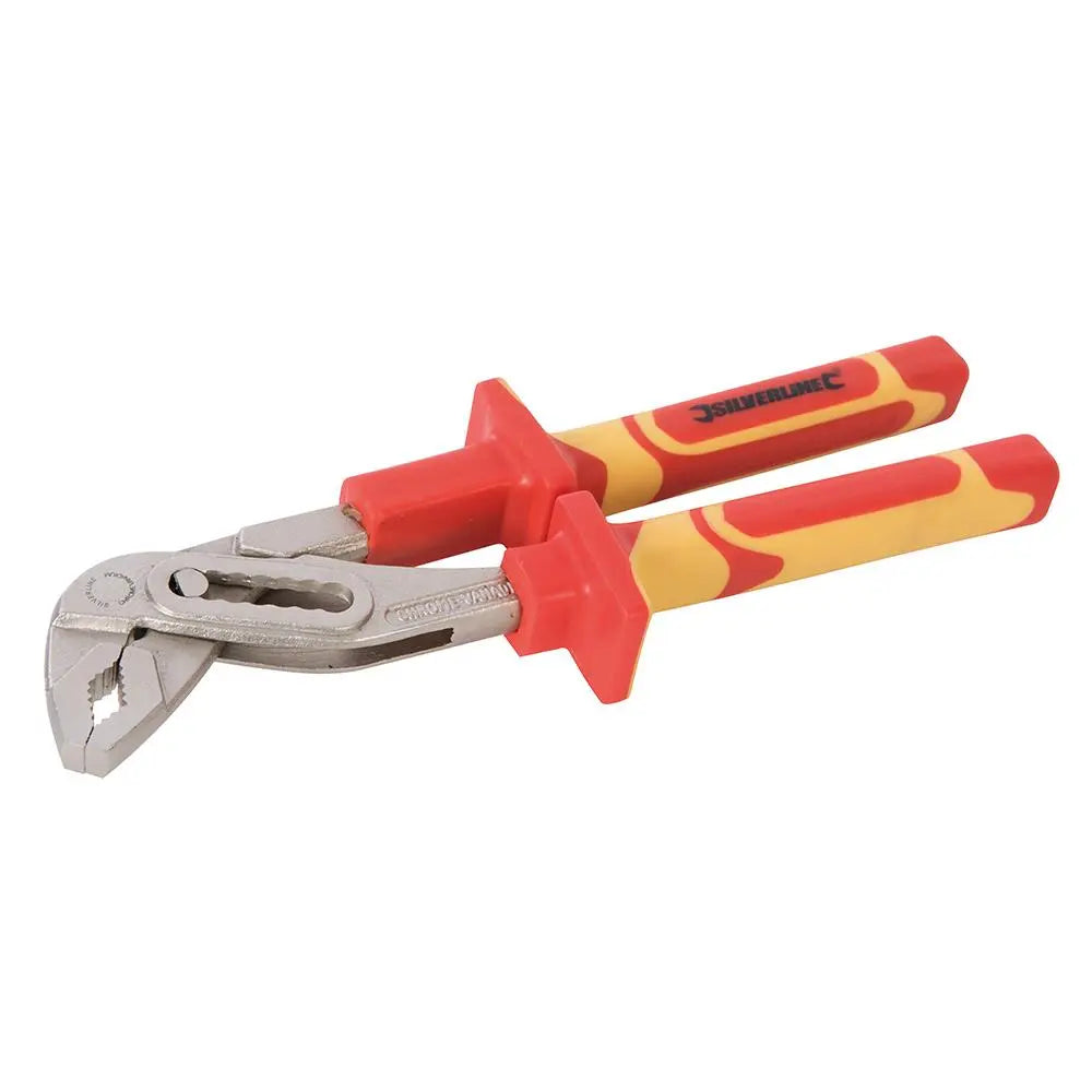 Silverline 240mm VDE Expert Water Pump Pliers Electrican Wrench Plumbing Slip Joint