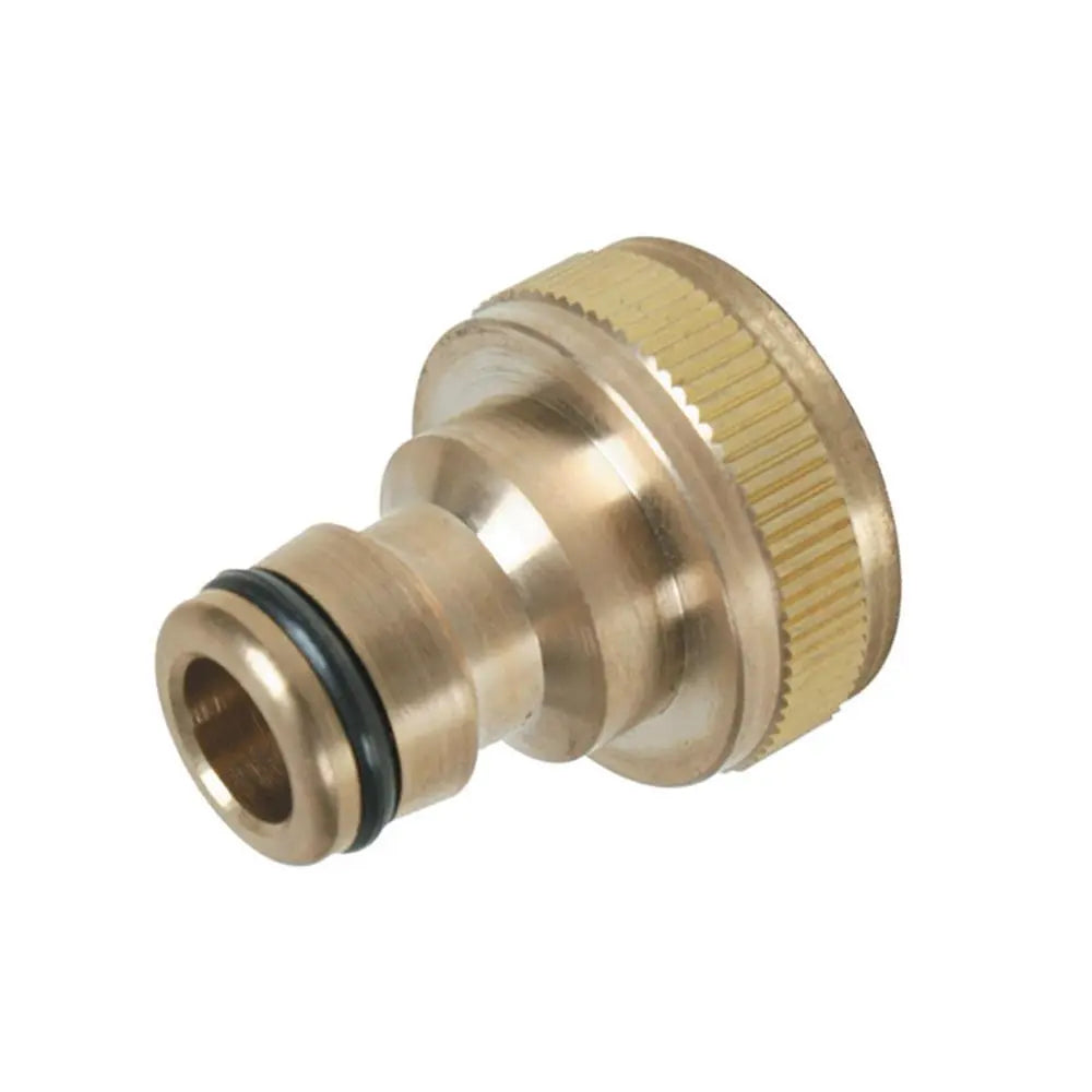 Silverline 3/4" BSP Brass Tap Connector Universal Garden Water Hose