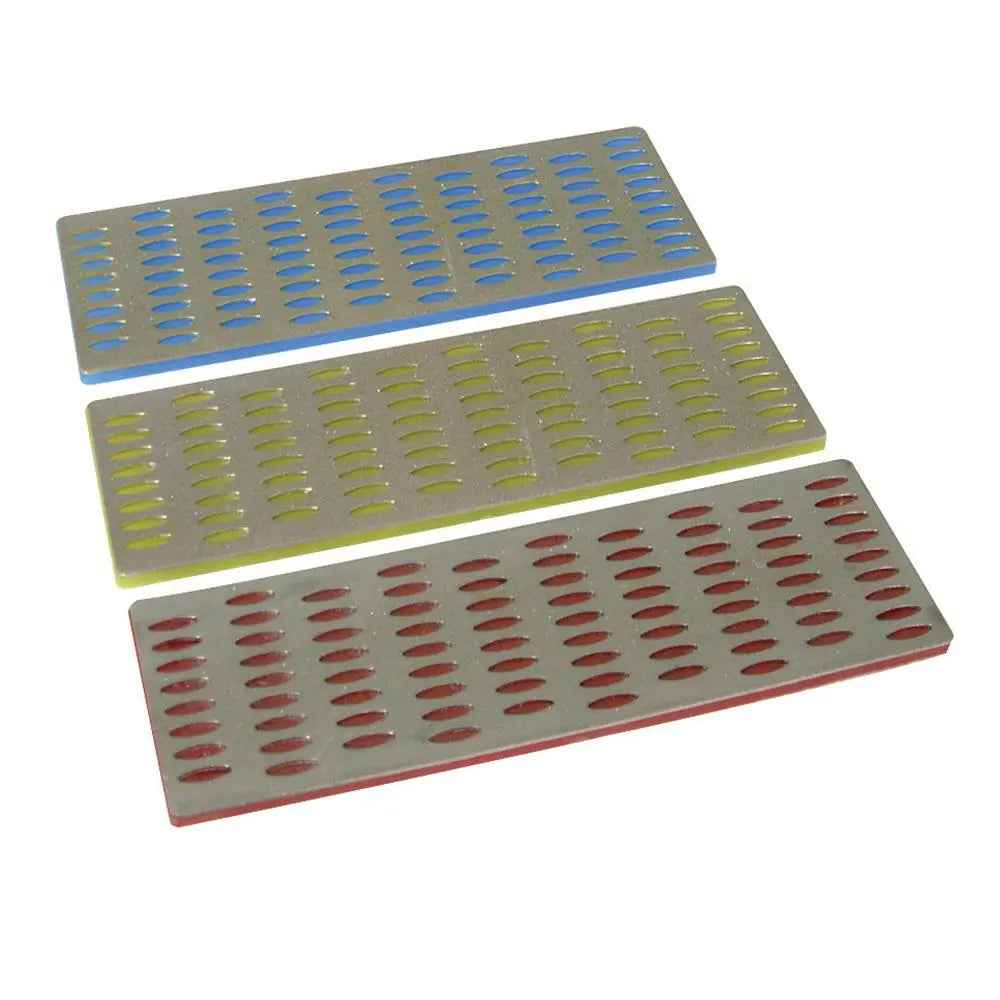 Silverline 3 Piece Diamond File Card Set 50 x 150mm Coarse Medium Fine Sharpener