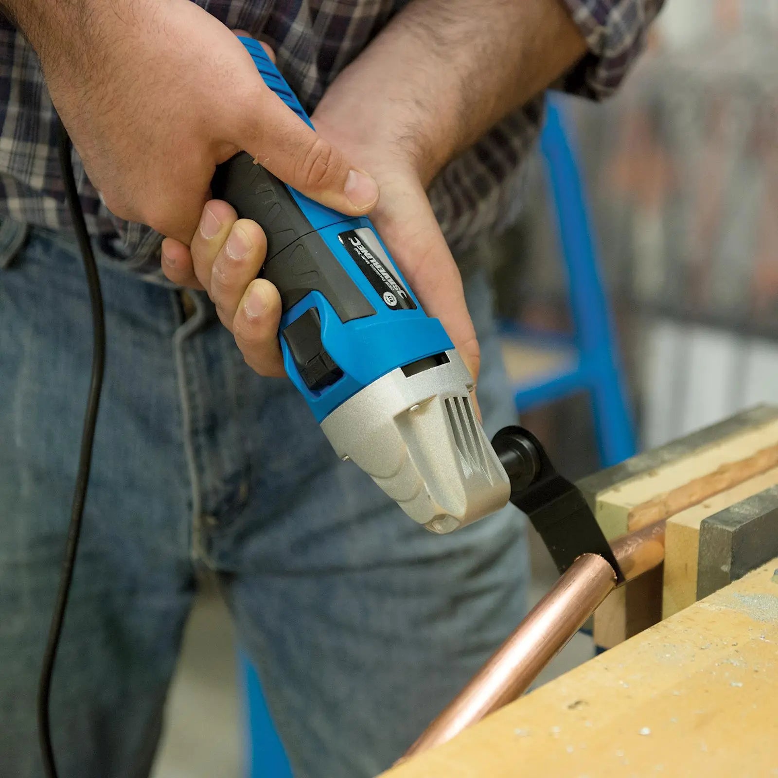 Silverline 3 Piece Multi-Cutter Saw Blade Set Oscilating Cutter HCS Scraper