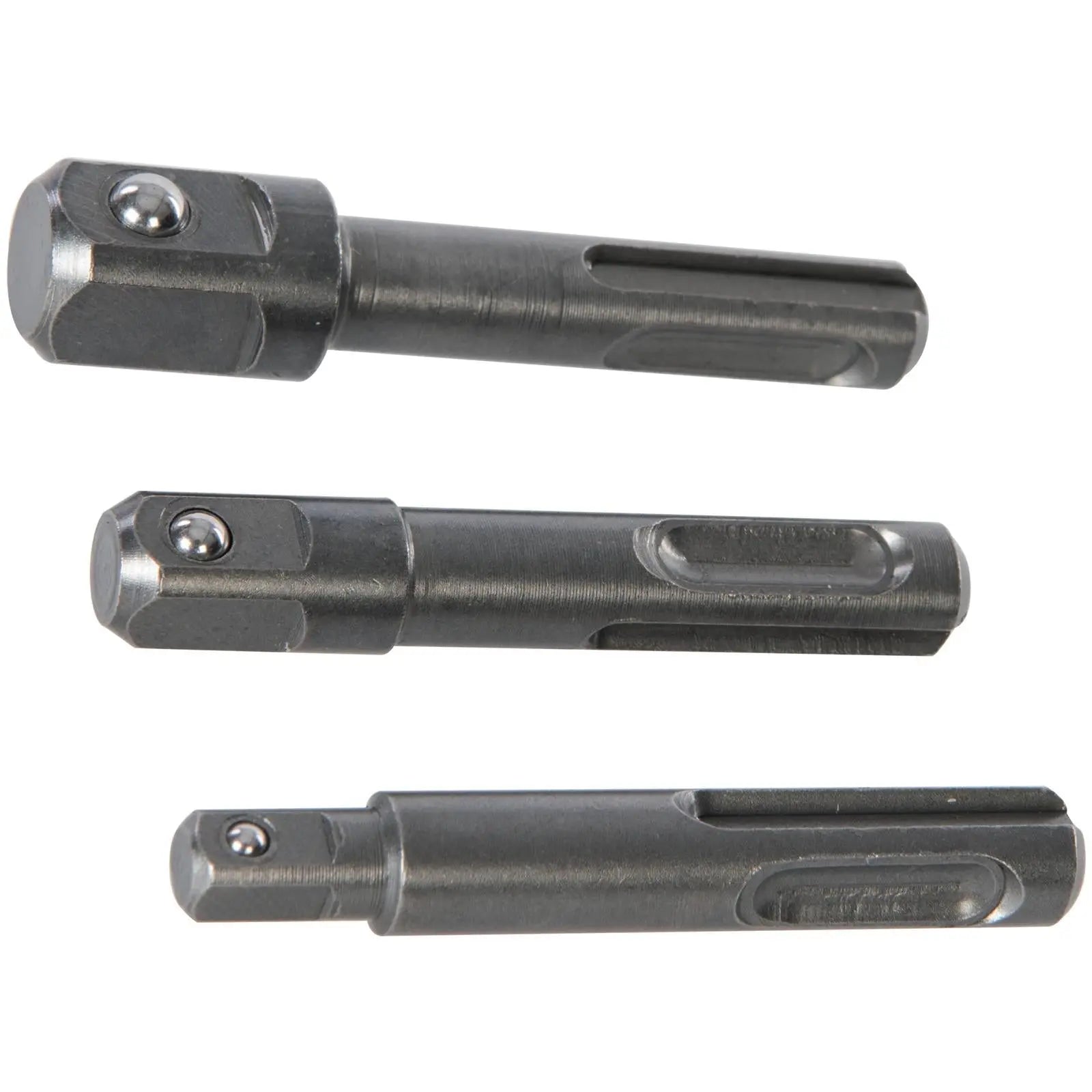 Silverline 3 Piece SDS+ Socket Driver Set 1/4" 3/8" 1/2" Drill DIY 3pc