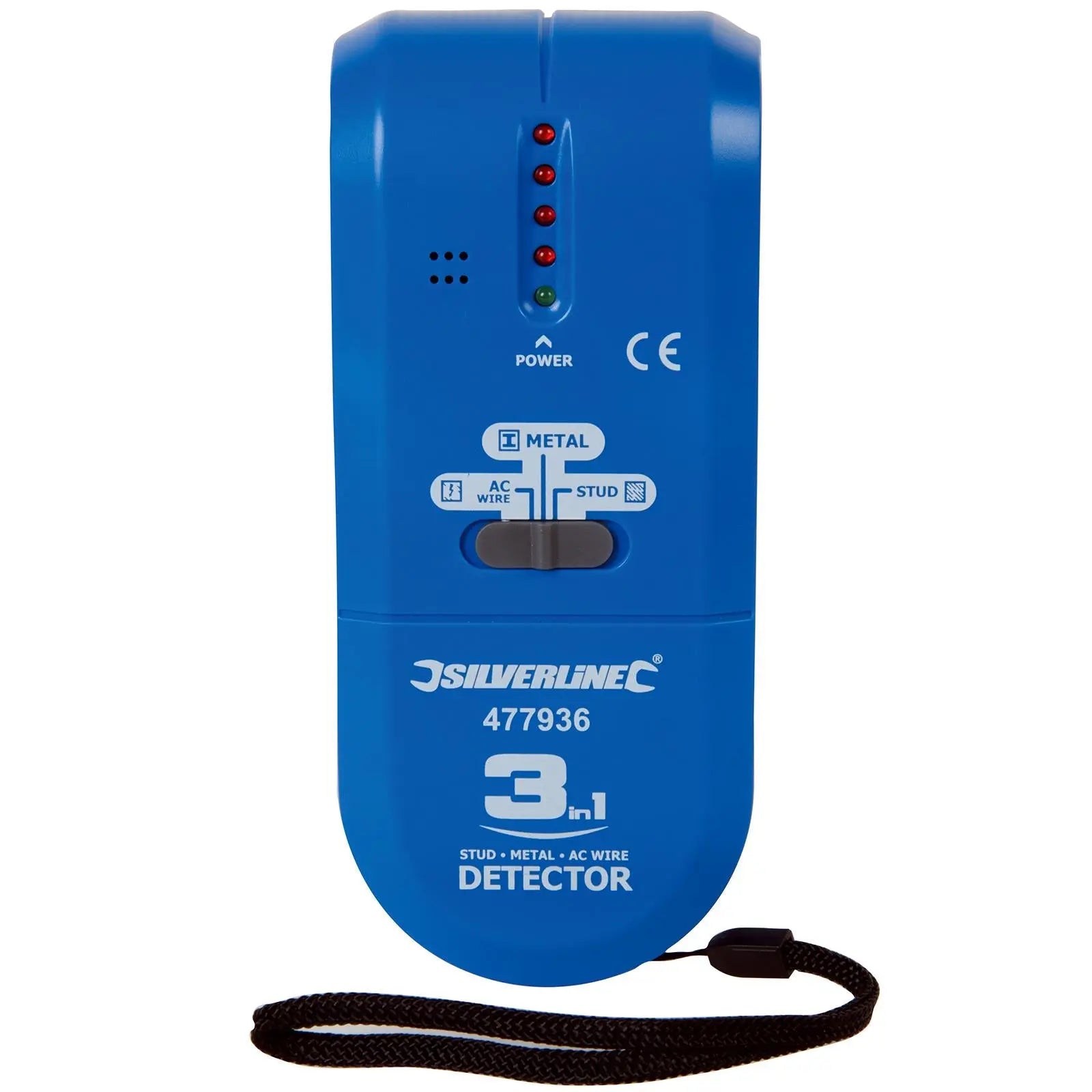 Silverline 3 in 1 Detector Volt Stud Metal Live AC Wire Joist Tester