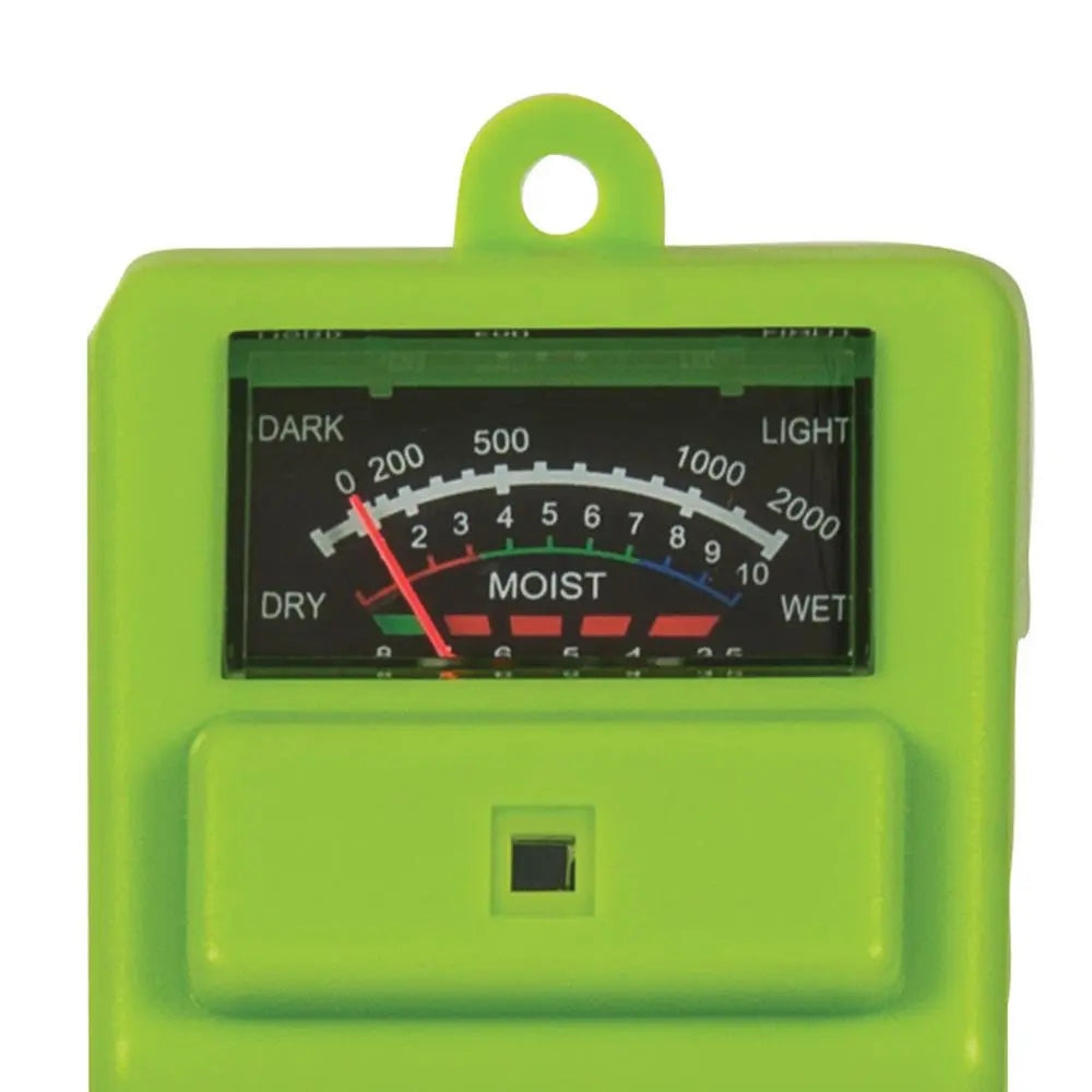 Silverline 3 in 1 Soil Tester Plant Moisture Light PH Acid Solar Powered