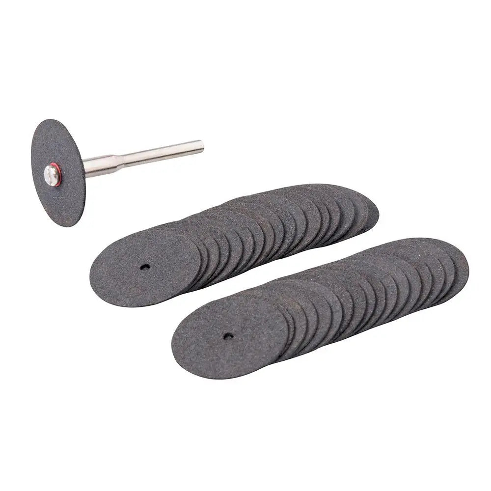 Silverline 36 Piece Rotary Cutting Tool Disc Set 22mm Diameter Resin Hobby Multi Drill