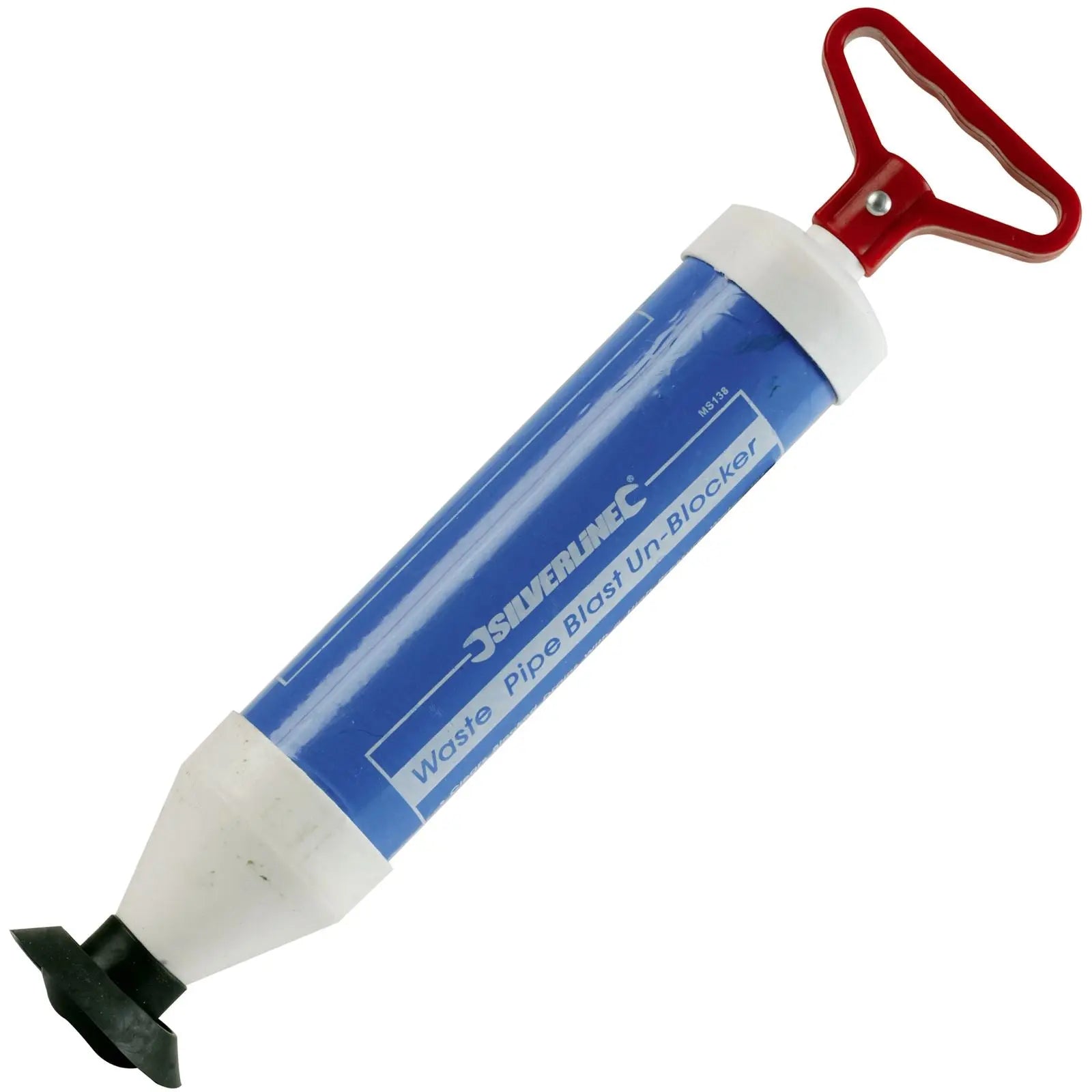 Silverline 370mm Blast Wastepipe Unblocker Plunger Bath Sink Shower