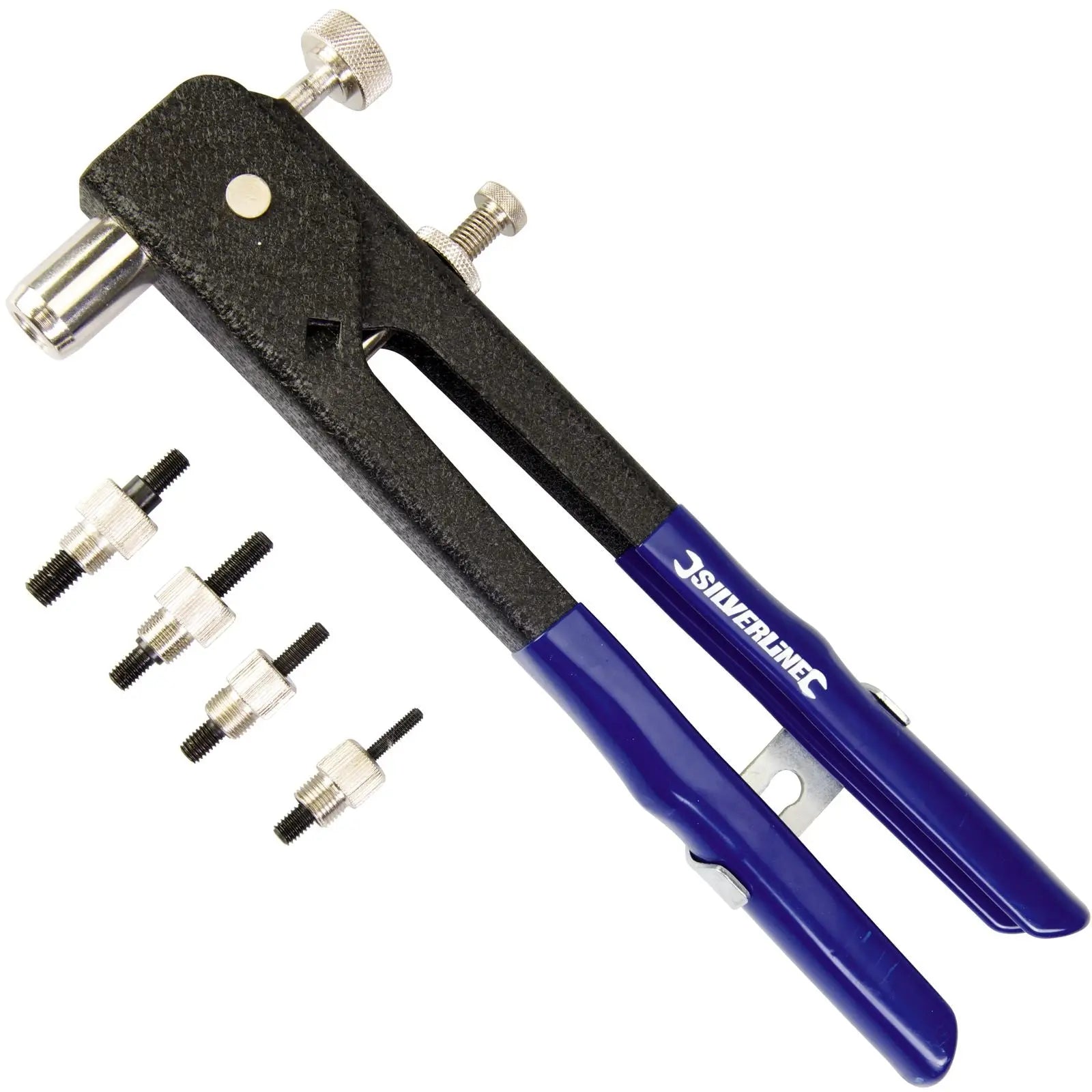 Silverline 4-8mm Threaded Rivet Insert Tool Gun Metal Plastic Fibreglass