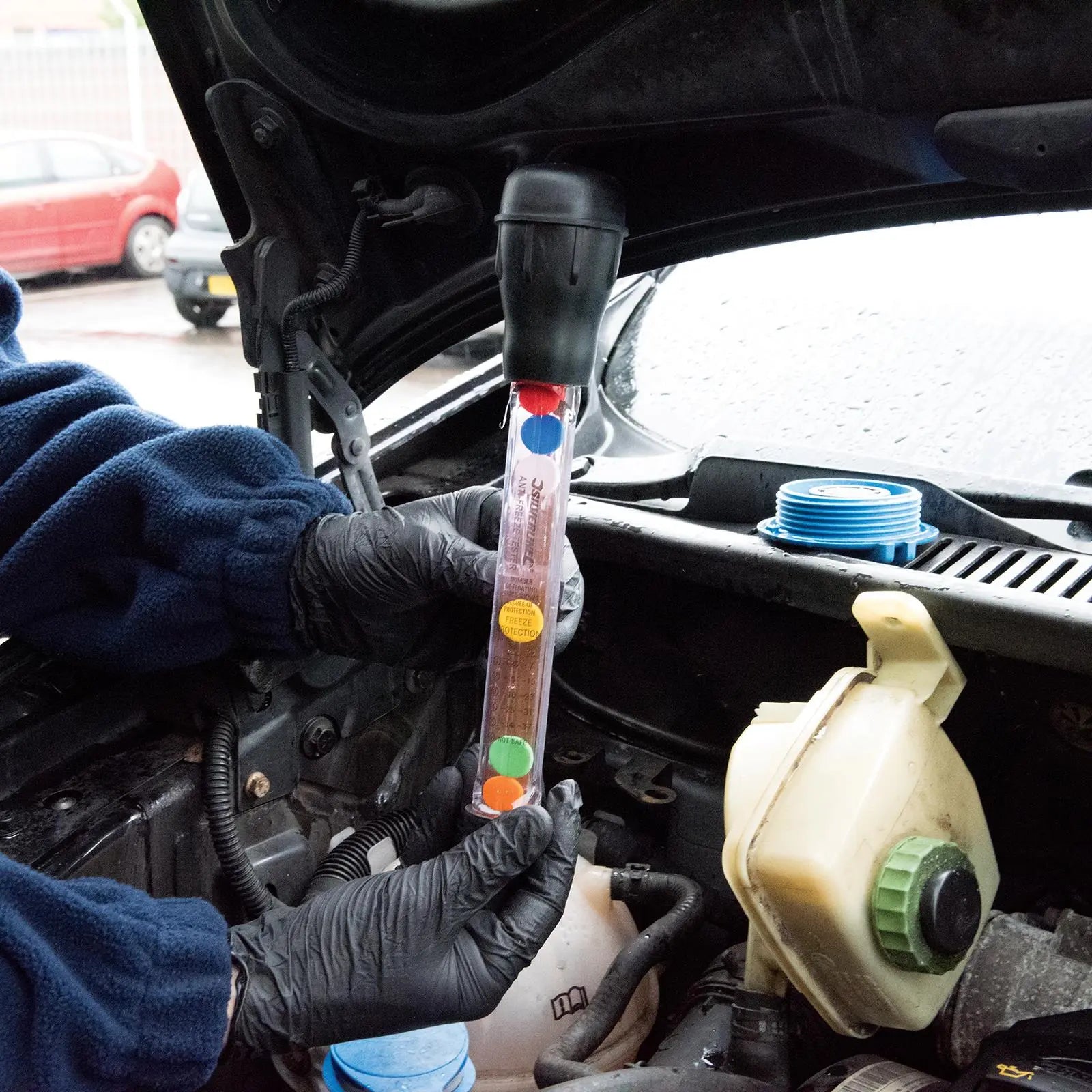 Silverline 460mm Anti Freeze Tester Coolant Radiator Easy Read Temperature