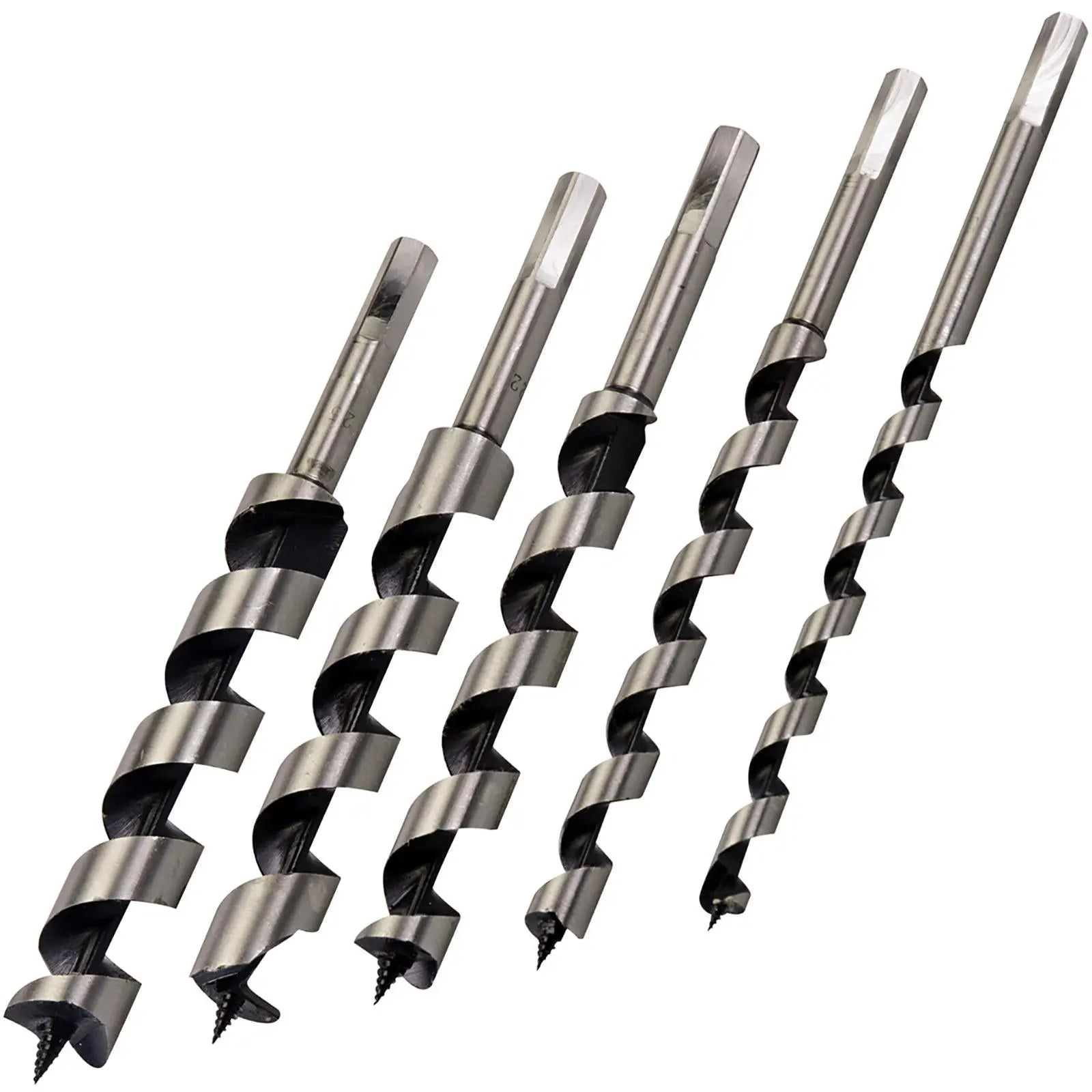 Silverline 5 Piece Auger Bit Set 10, 13, 19, 22 & 25mm Wood Joinery Carpenter Builder