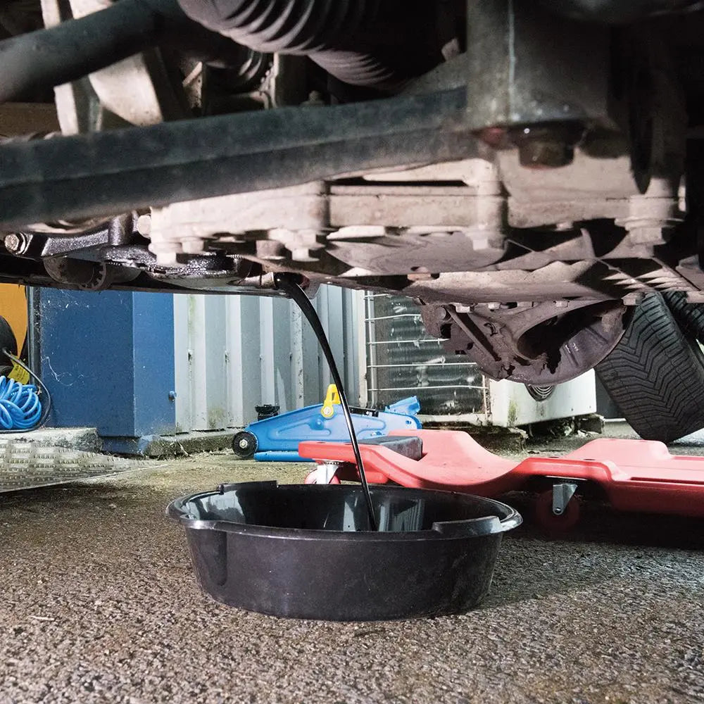 Silverline 6 Litre Oil Drain Pan Car Service Equipment Transfer