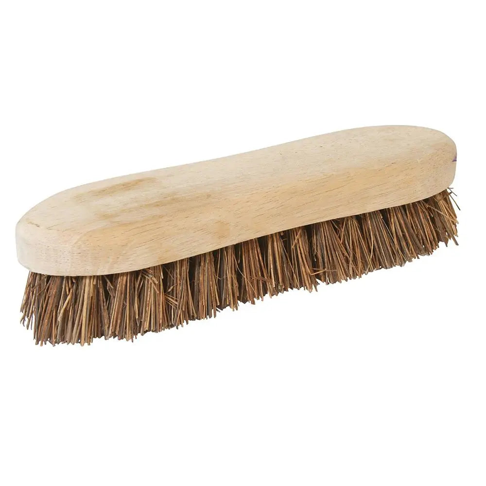 Silverline 8" Scrubbing Brush Bassine Cane Mix Bristles Cleaning Heavy Duty