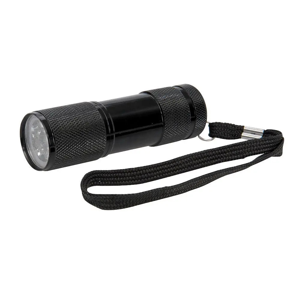 Silverline 9 LED UV Black Light Torch Gas Invisible Ink Tracking Powder
