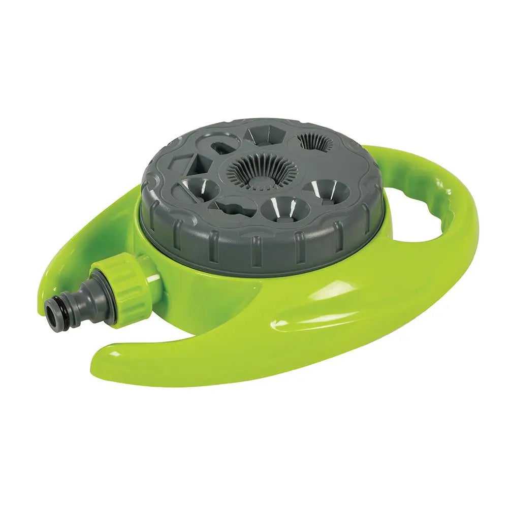 Silverline 9-Pattern Dial Sprinkler 110mm Dia 718693  White Rose Tools