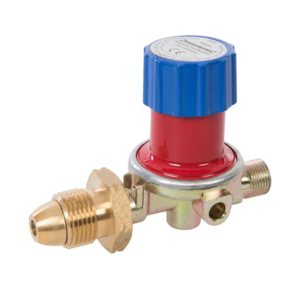 Silverline Adjustable Propane Gas Regulator 500 - 4000mbar 196559  White Rose Tools
