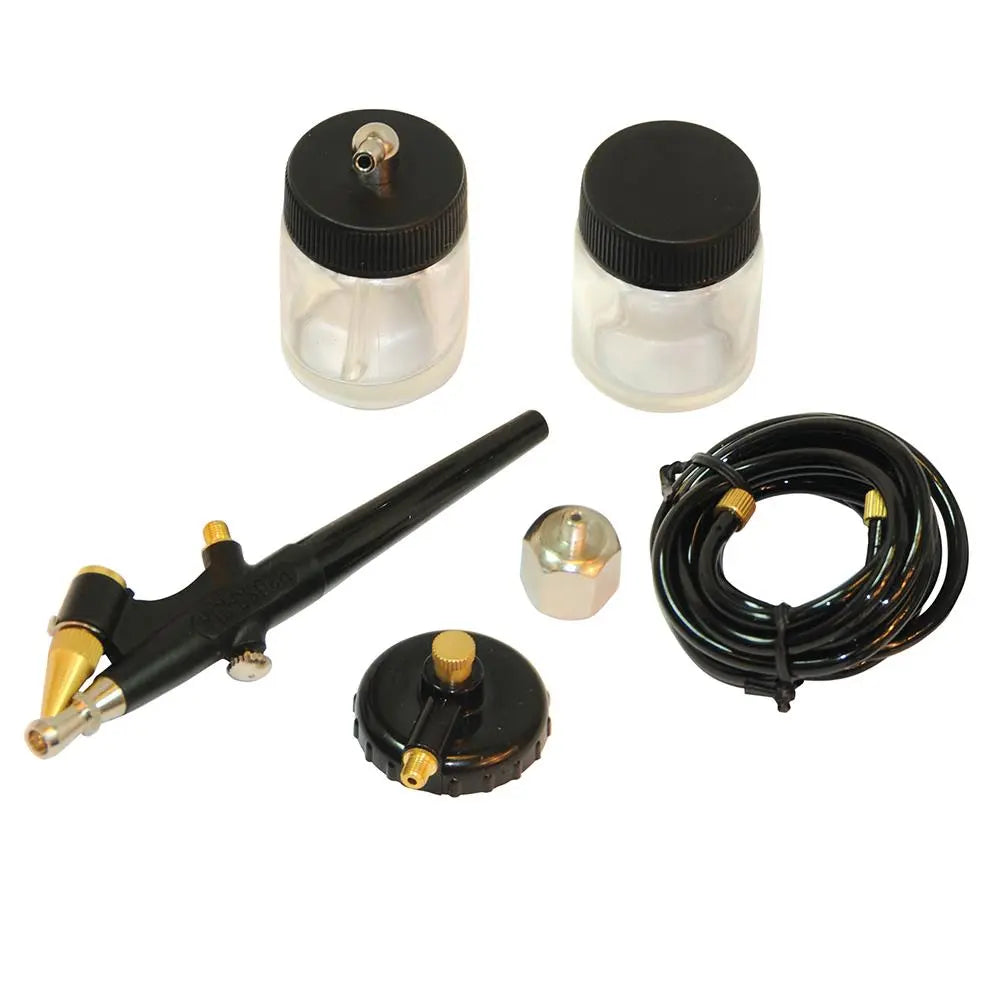 Silverline Airbrush Hobby Kit 6pce 22ml 380158 White Rose Tools