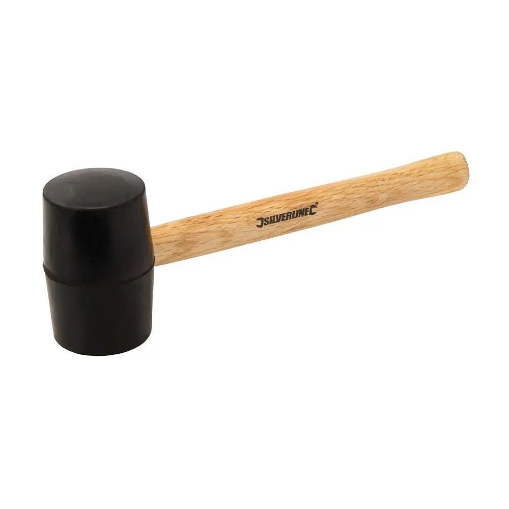 Silverline Black Rubber Mallet 16oz (454g) HA72 White Rose Tools