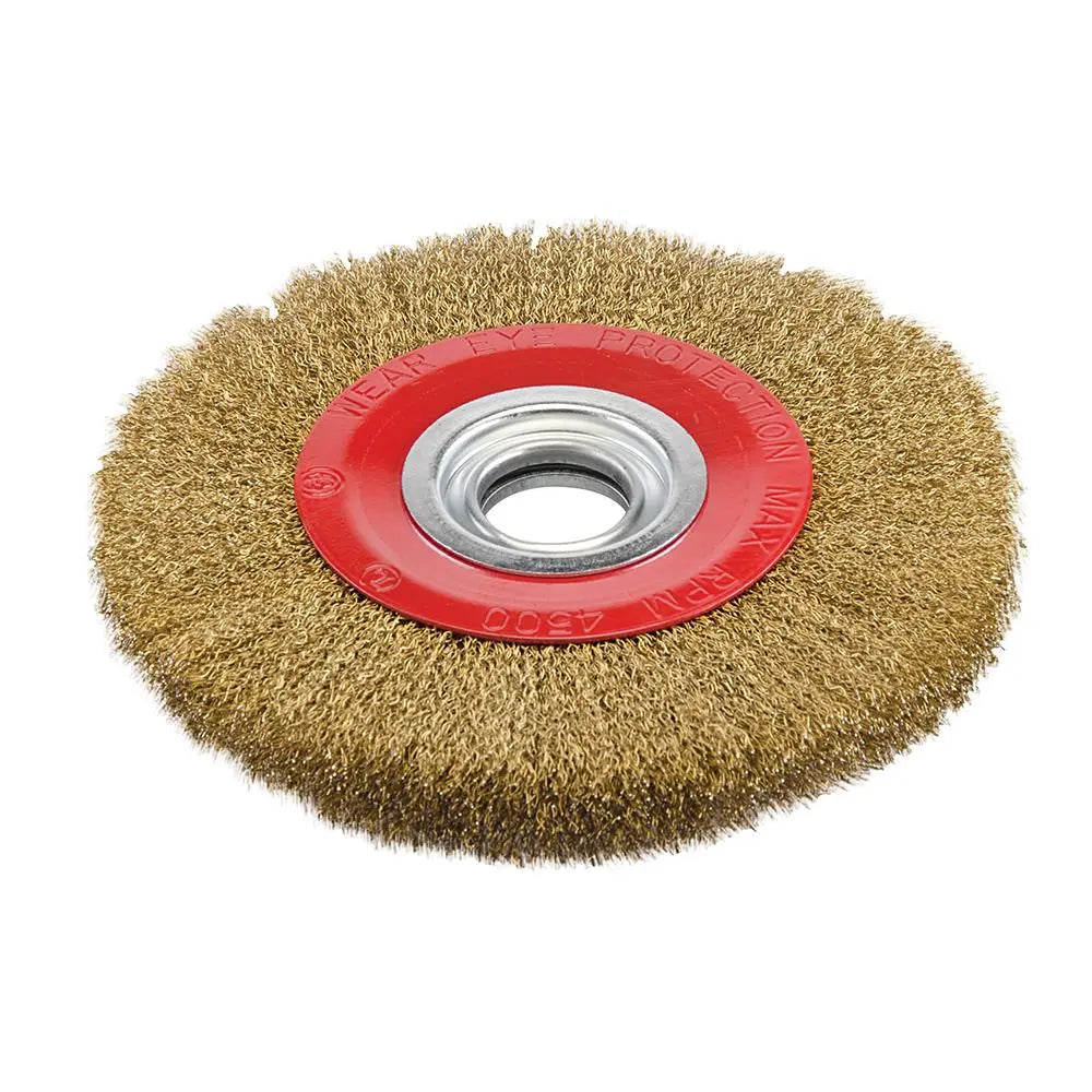 Silverline Brassed Steel Wire Wheel 125, 150 Or 200mm Grinding Finishing Rust