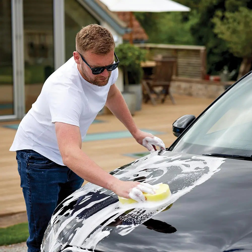 Silverline Cleaning Sponge 220 x 110 50mm 250255 White Rose Tools