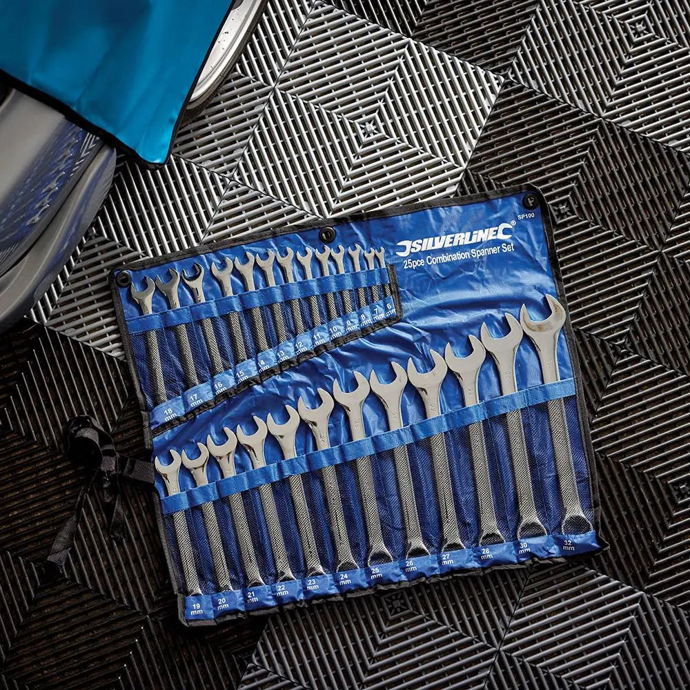Silverline Combination Spanner Set 25pce 6 - 32mm SP100  White Rose Tools