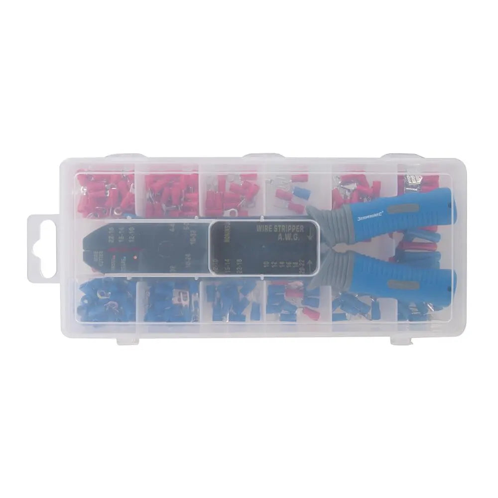 Silverline Crimping Tool Set 271pce 220mm 457054 White Rose Tools