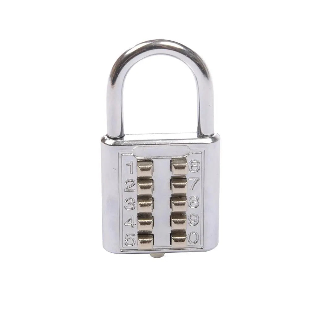Silverline Digital Combination Padlock 10-Digit 38mm 960640  White Rose Tools