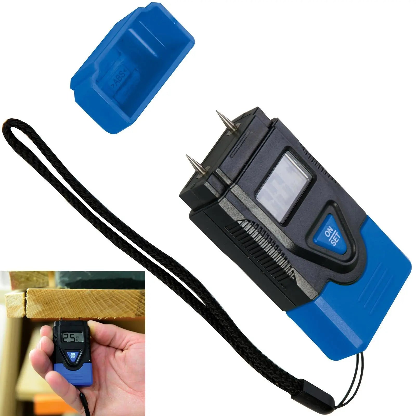 Silverline Digital Moisture Meter Wood Plaster Concrete House Caravan