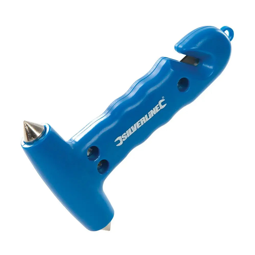 Silverline Emergency Hammer & Belt Cutter 150mm 395235 White Rose Tools