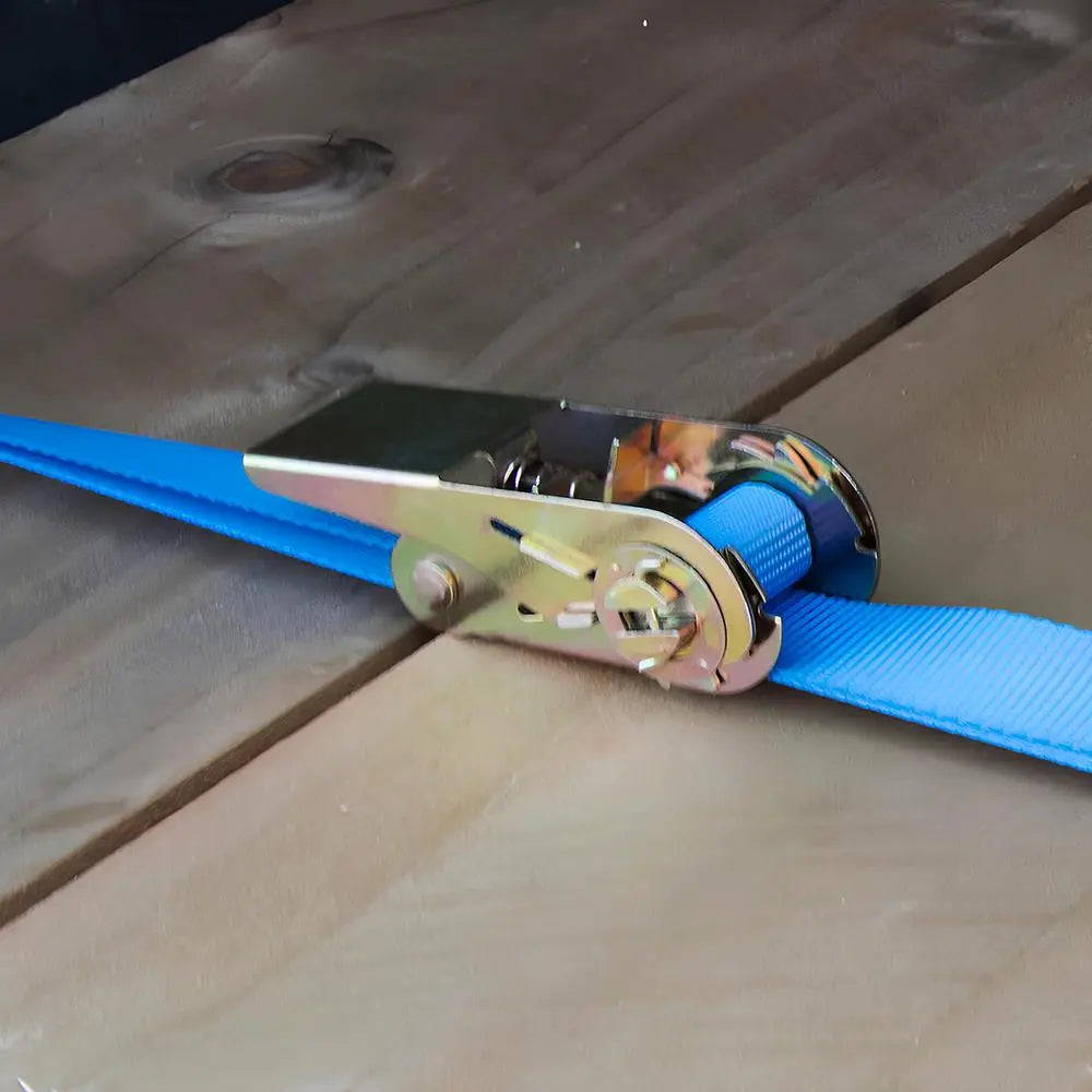 Silverline Endless Ratchet Tie-Down Strap 2pk 5m x 25mm - Rated 500kg Capacity 1000kg 566269 White Rose Tools