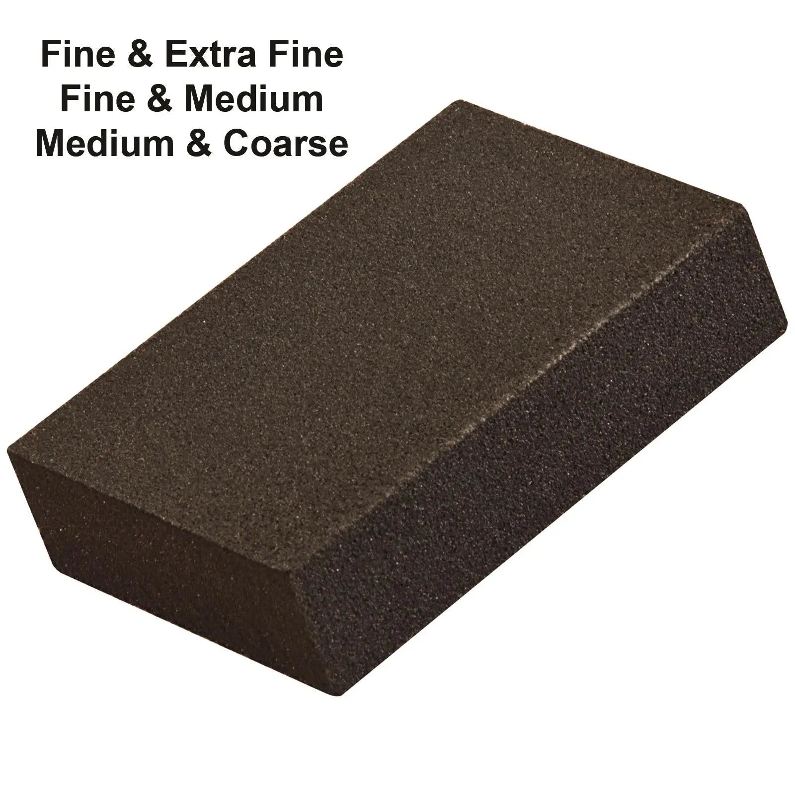 Silverline Foam Sanding Blocks Extra Fine - Coarse
