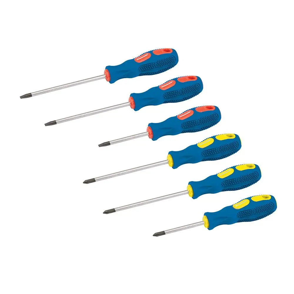 Silverline General Purpose Screwdriver Set 6pce 244137 White Rose Tools