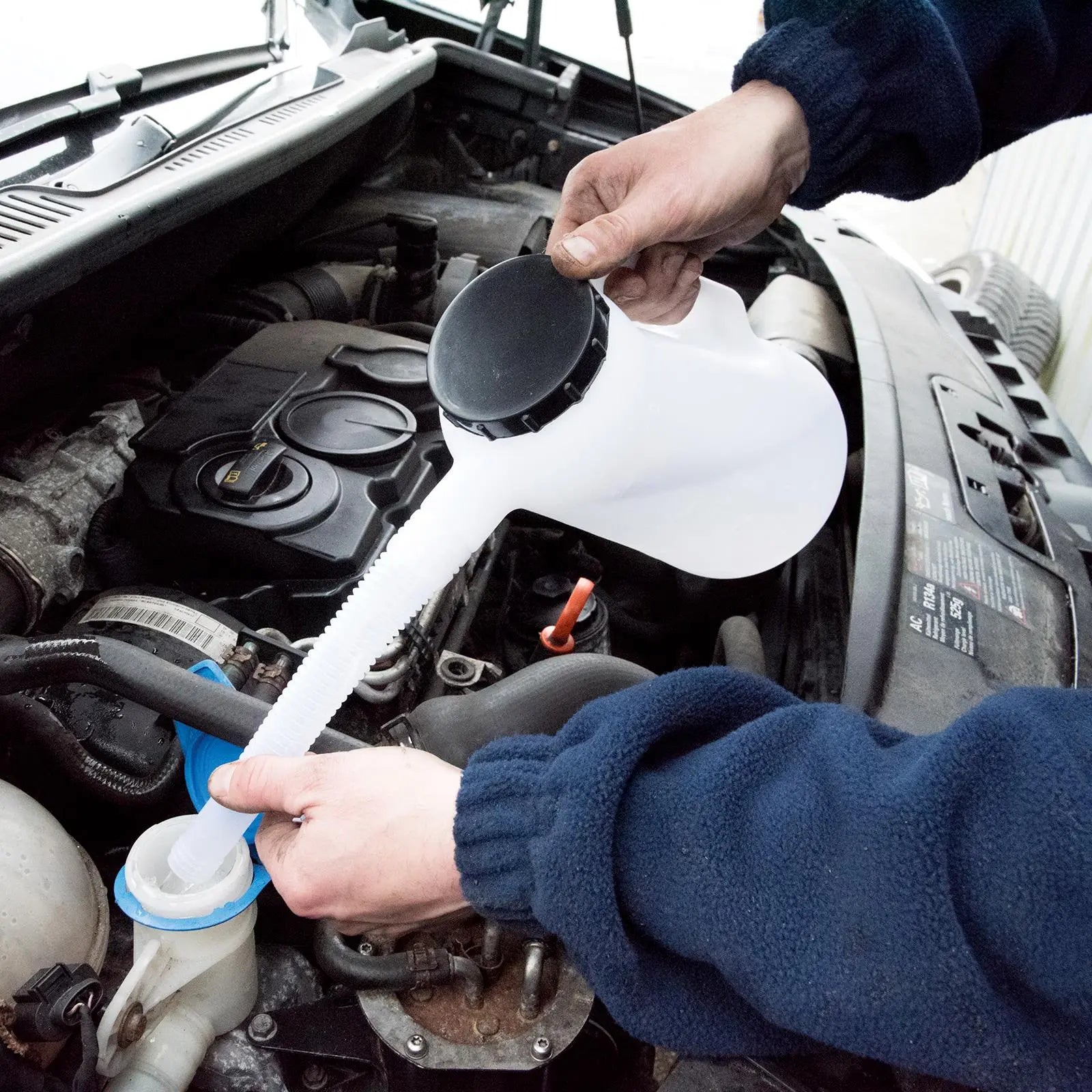 Silverline Graduated Pourer Measuring Jug 1L 5L Litre Oil Fluid Auto Fuel