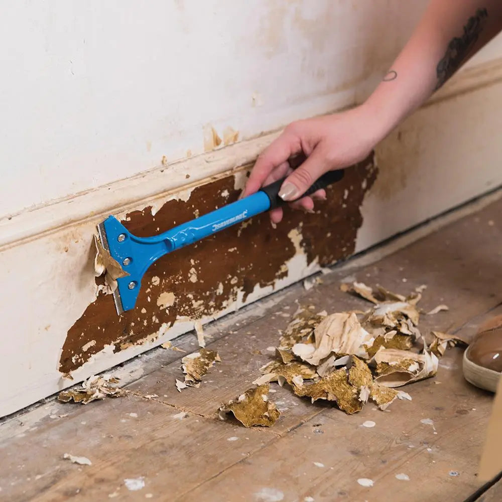 Silverline Heavy Duty Scraper 100mm Blade CB35 White Rose Tools