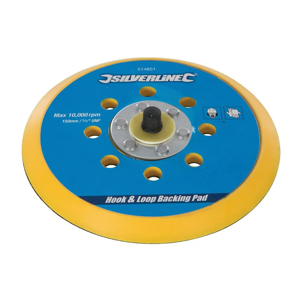 Silverline Hook & Loop Backing Pad 5/16" UNF 125 Or 150mm