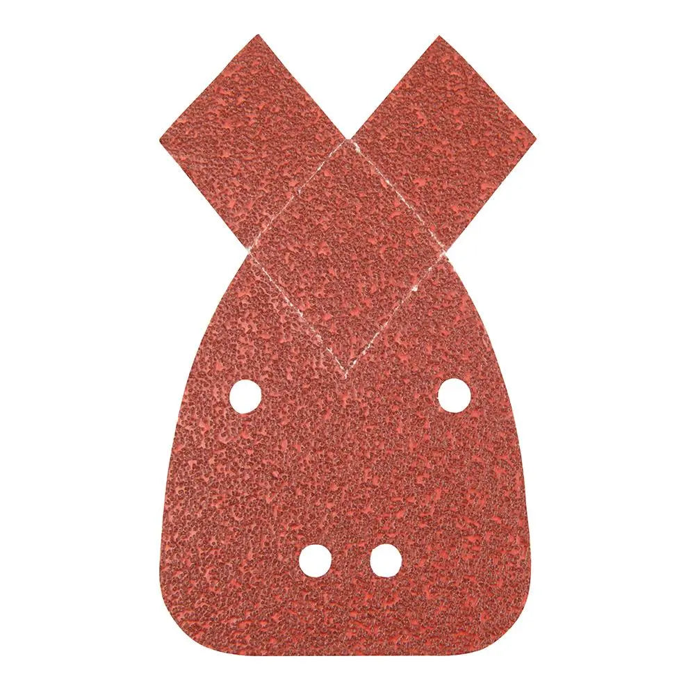 Silverline Hook & Loop Detail Sander Sheets with 2 Tips 140mm 10pk 40 Grit 826292 White Rose Tools