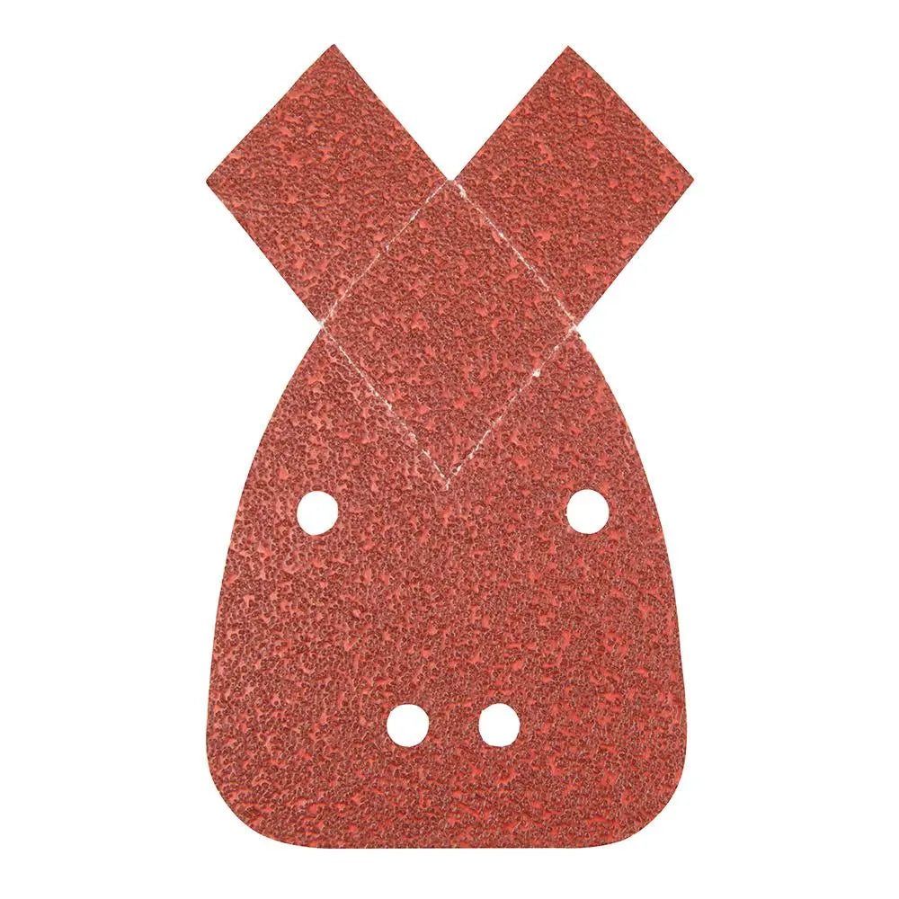 Silverline Hook & Loop Detail Sander Sheets with 2 Tips 140mm 10pk 80 Grit 766555 White Rose Tools