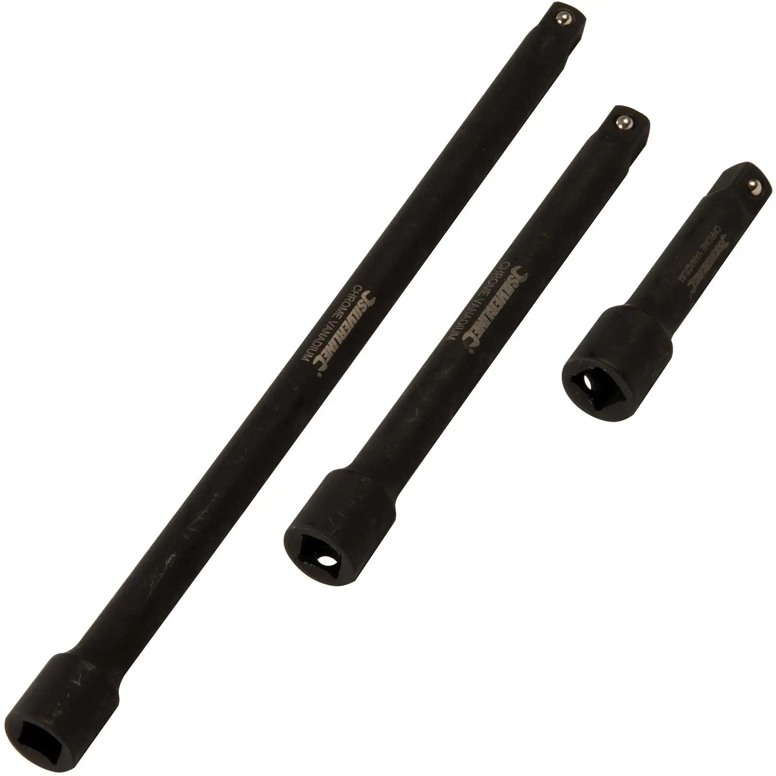 Silverline Impact Extension Bar Set 3/8" 3pce 75 150 250 mm