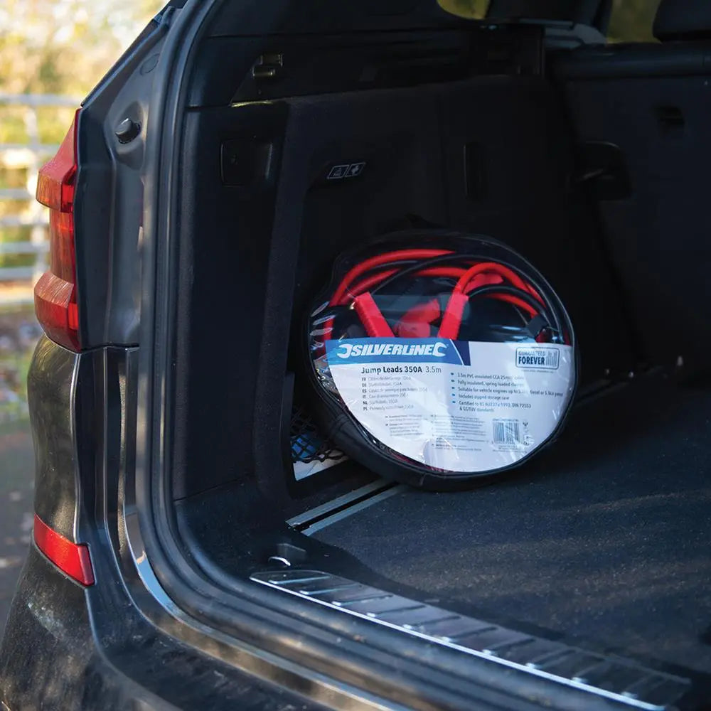 Silverline Jump Leads 350A 3.5m 817221 White Rose Tools