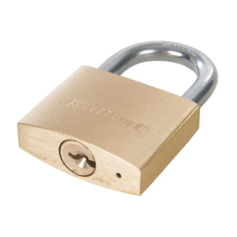 Silverline Keyed Alike Padlocks 2pk 40mm 307578  White Rose Tools