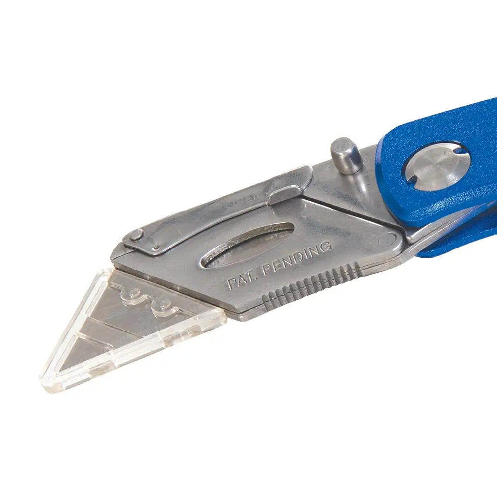 Silverline Lock Knife & 10 Blades 90mm 290192  White Rose Tools