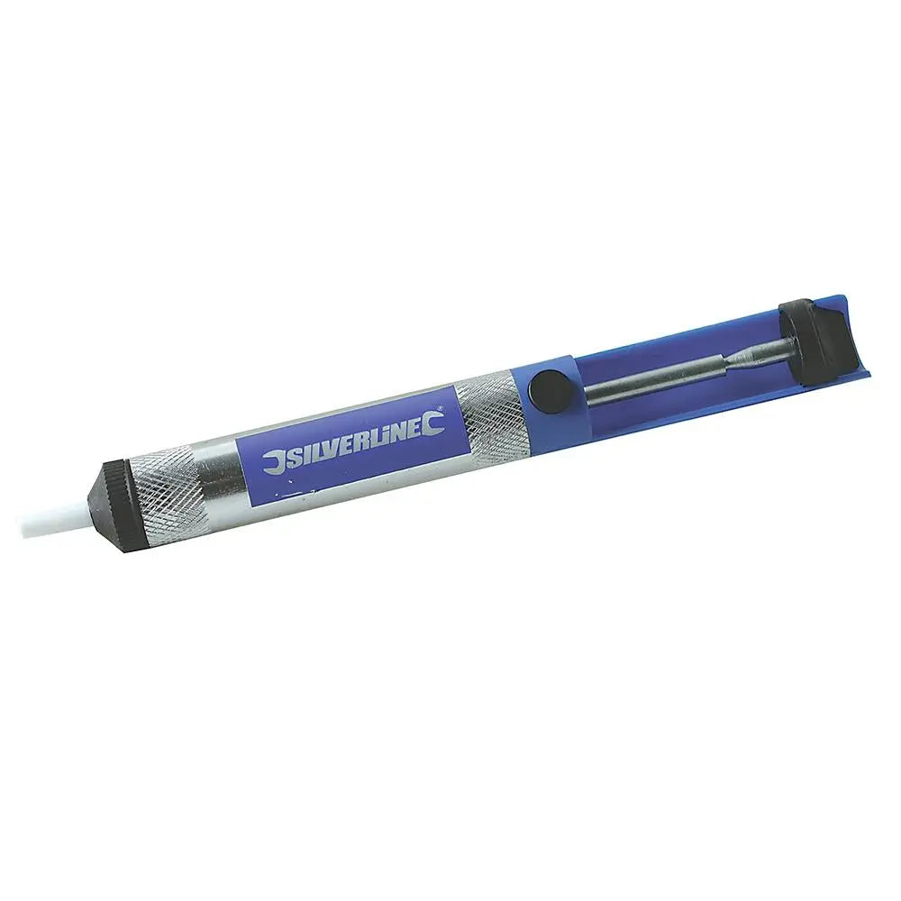 Silverline Metal Solder Sucker Removal Desolder Pump Anti-Static Desoldering Tip