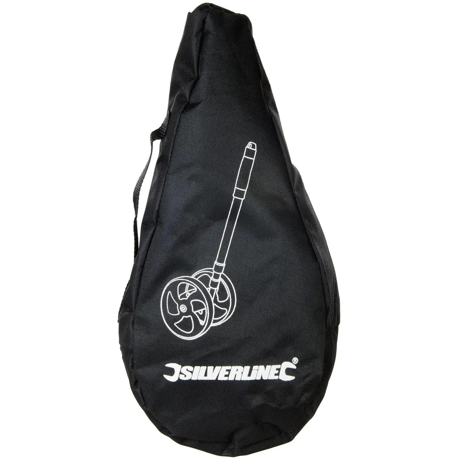 Silverline Mini Measuring Wheel 9999m Telescopic Handle Analogue