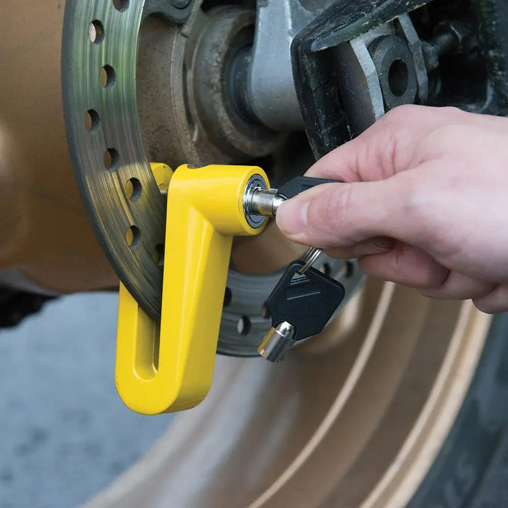 Silverline Motorcycle Disc Lock 10mm Pin 932434 White Rose Tools