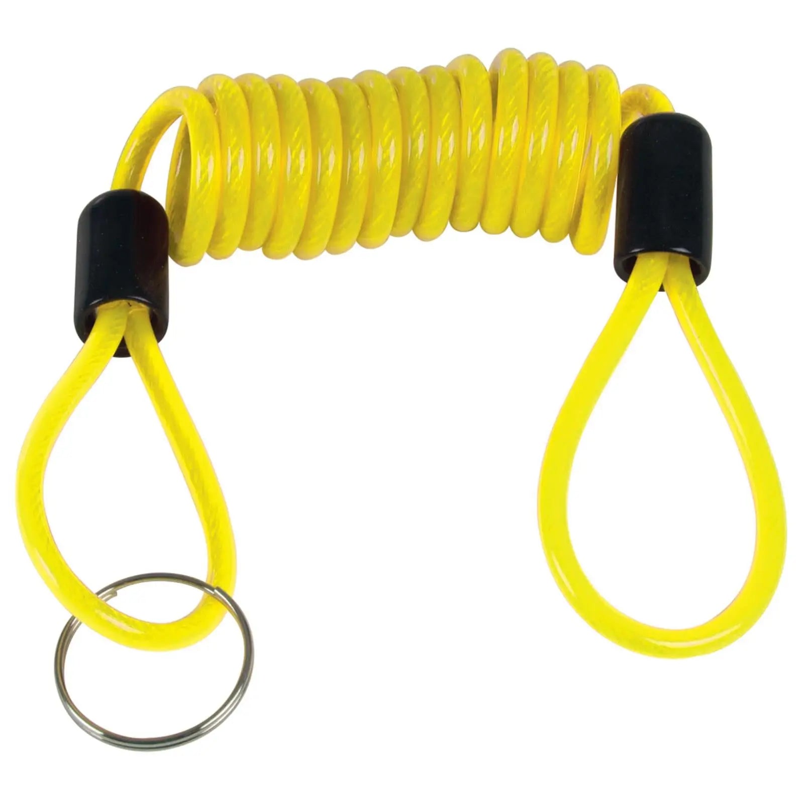 Silverline Motorcycle Disc Lock Spring Reminder Quad Cable Hi-Vis Cord