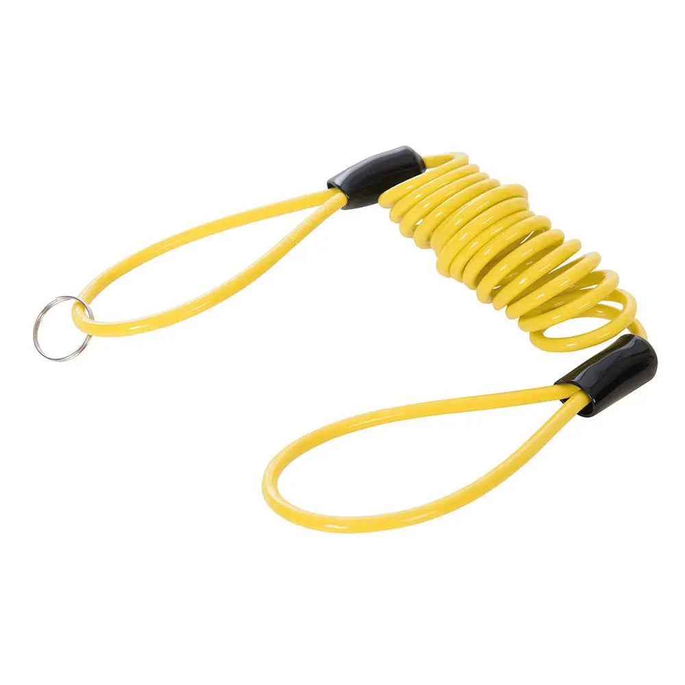 Silverline Motorcycle Disc Lock Spring Reminder Quad Cable Hi-Vis Cord