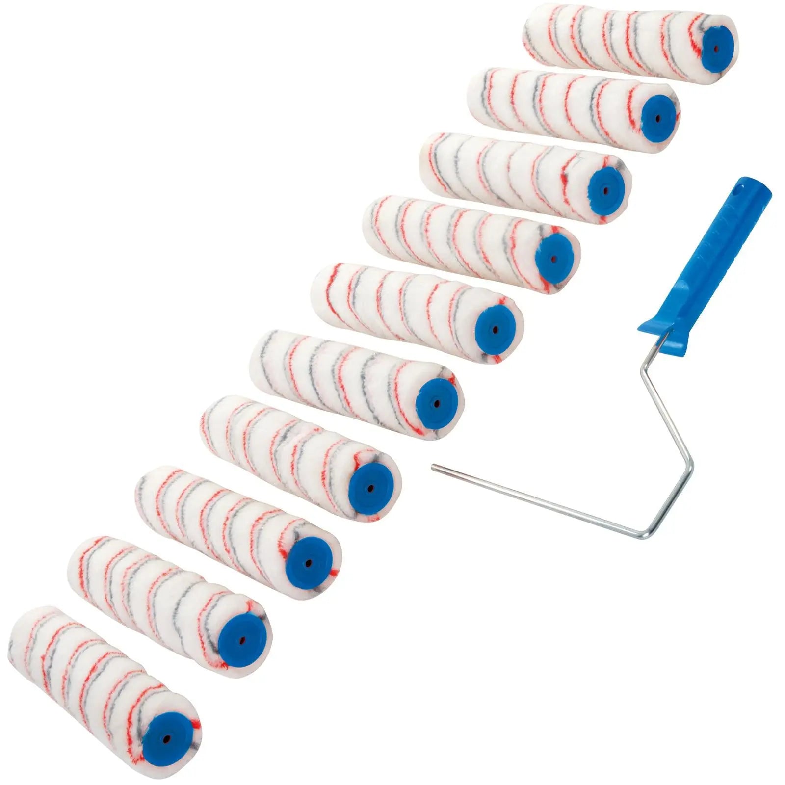 Silverline Paint Roller Frame & 10 Sleeves Painting Decorating 10" (254mm)